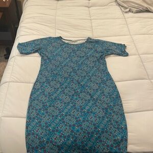 knee length straight cut lularoe dress never worn size 2x